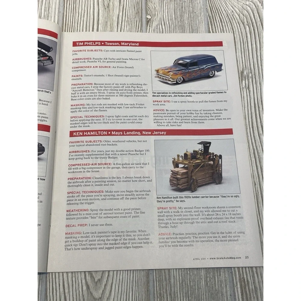Scale Auto Magazine April 2011 Model Car Enthusiast Airbrushing Special